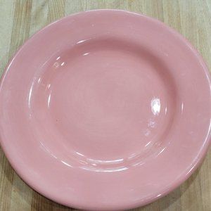 Tabletop Gallery "Venetia" 11" Pink Hand Painted Ceramic Dinner Plate
